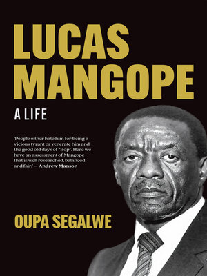cover image of Lucas Mangope